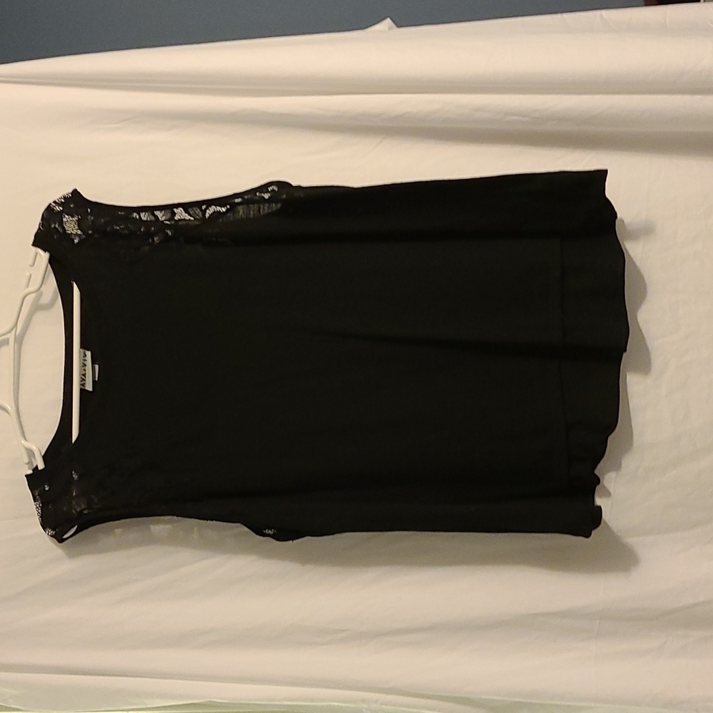 Ava & Viv black sleeveless tunic (2xl)